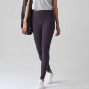 Lululemon Wunder Under Leggings Boysenberry Purple Full Length Size 2